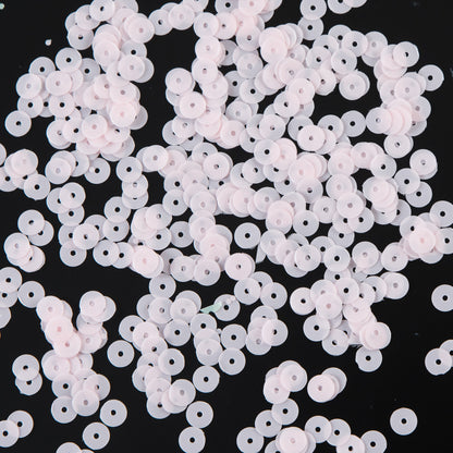 Bag of Baby Pink Dull-Bright Loose Sequins - 6mm