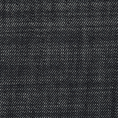 Black Antiqued Stretch Cotton Denim Detail