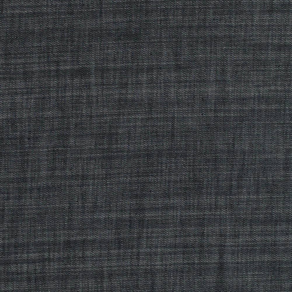 Black Antiqued Stretch Cotton Denim
