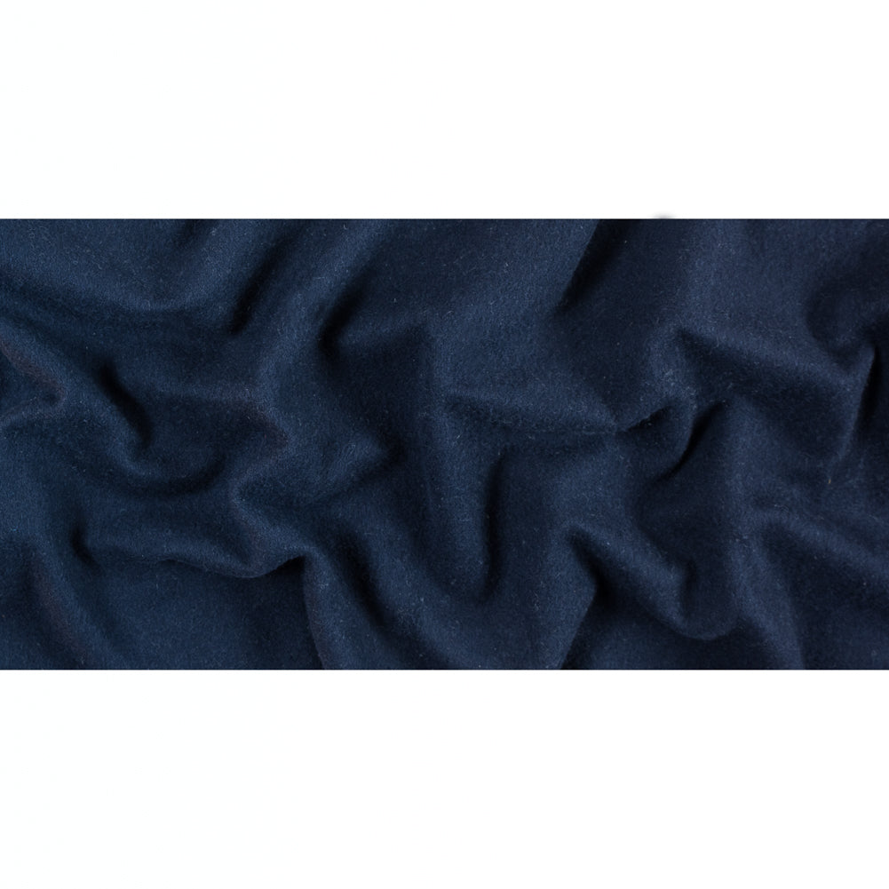 Peacoat Single Faced Fleece Wool Coating Full