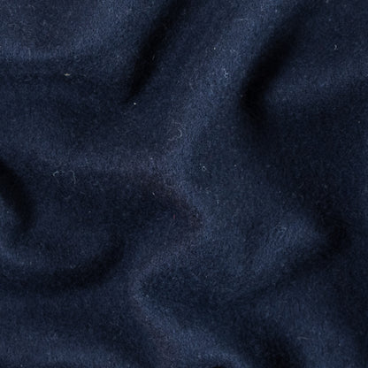 Peacoat Single Faced Fleece Wool Coating