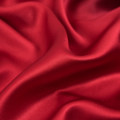 Red and Black Ombre Silk Charmeuse Full