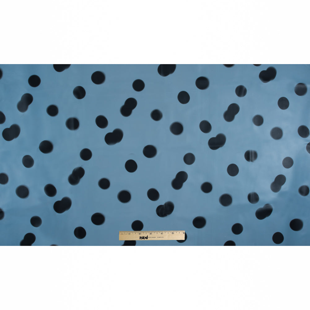 Famous NYC Designer Baby Blue Polka Dot Vinyl Full