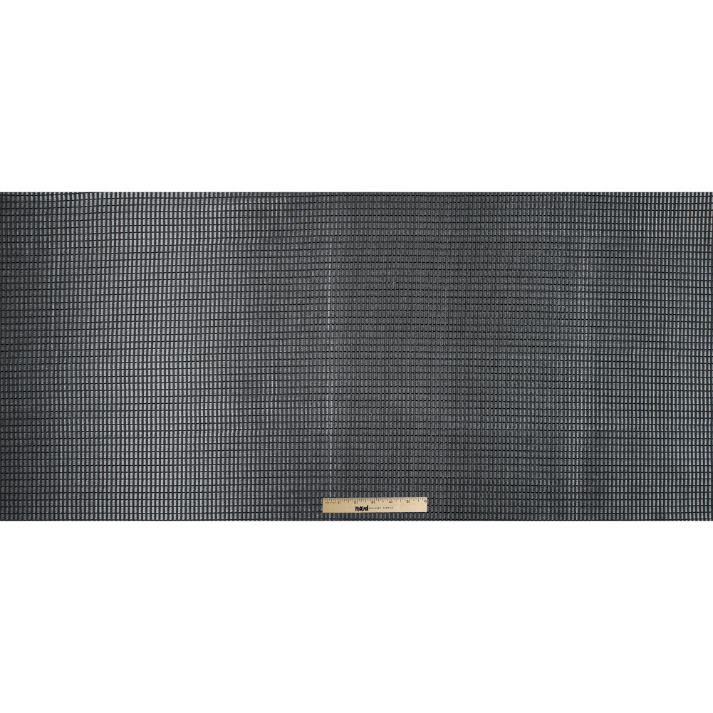 Alexander Wang Silver and Black Ribbed Novelty Double Knit - Folded