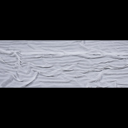 Accordion Pleated Chiffon - White - Etereo Collection Folded