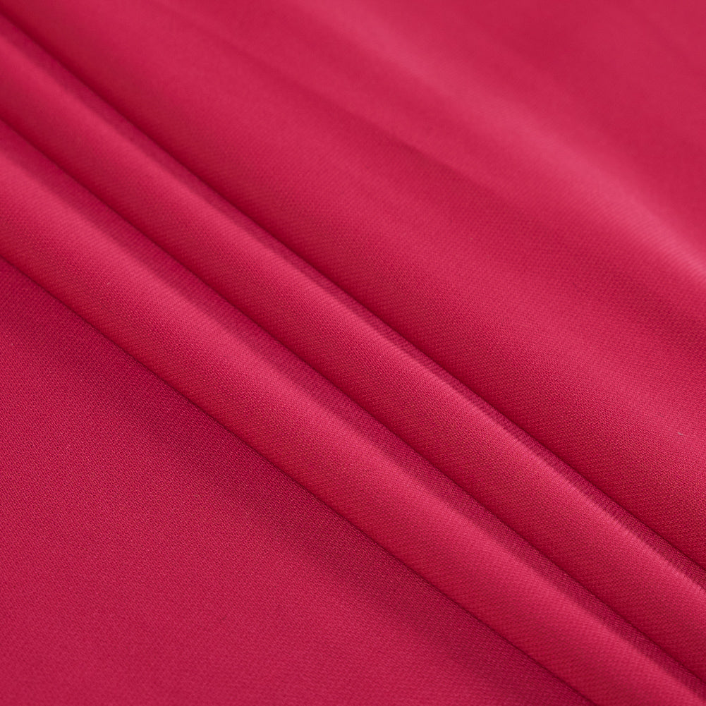 Teaberry Stretch Polyester Woven Folded