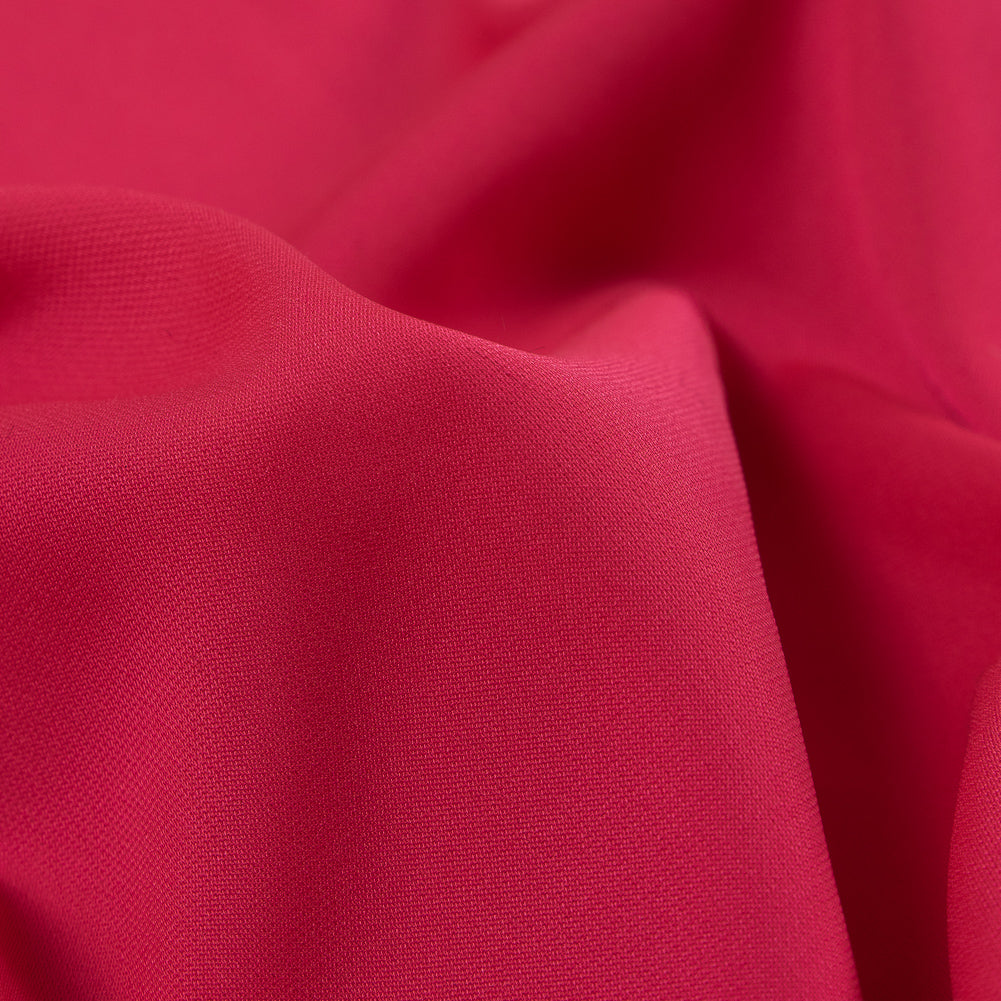 Teaberry Stretch Polyester Woven Detail