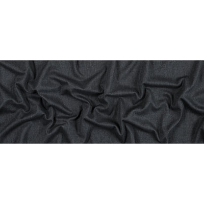 Black Brushed Cotton Twill Folded