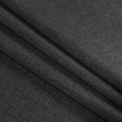 Black Brushed Cotton Twill Detail