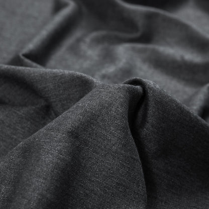 Black Brushed Cotton Twill Full