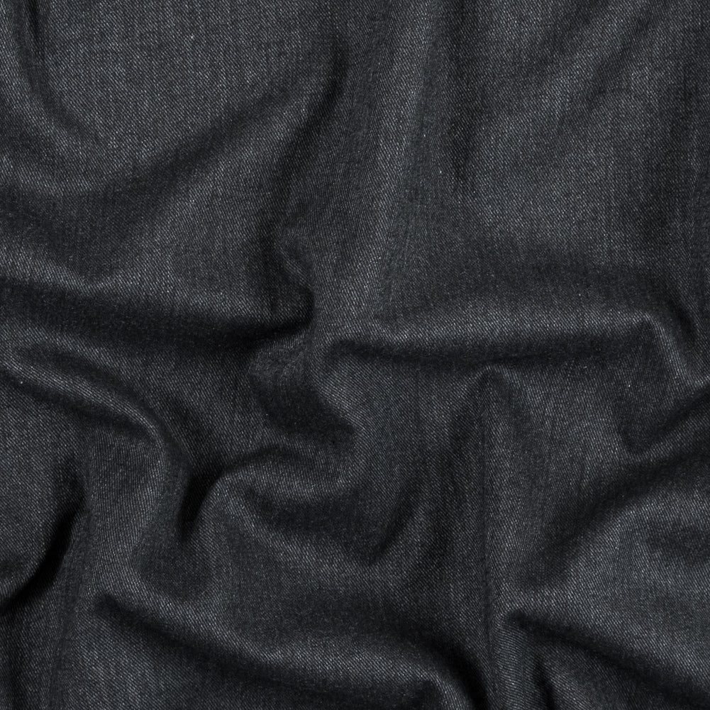 Black Brushed Cotton Twill