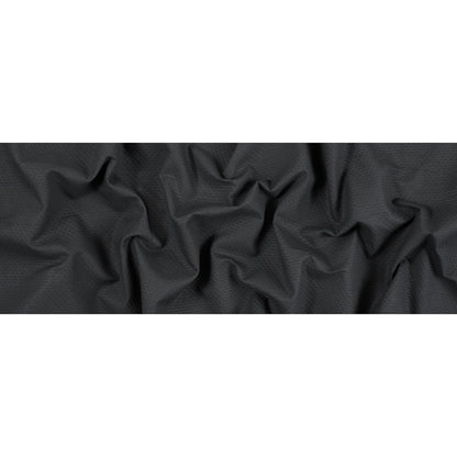 Black Cotton Bullseye Pique Folded
