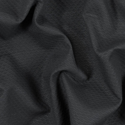Black Cotton Bullseye Pique