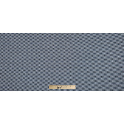 Paloma Geometric Stretch Cotton Woven with True Blue Accents - Full