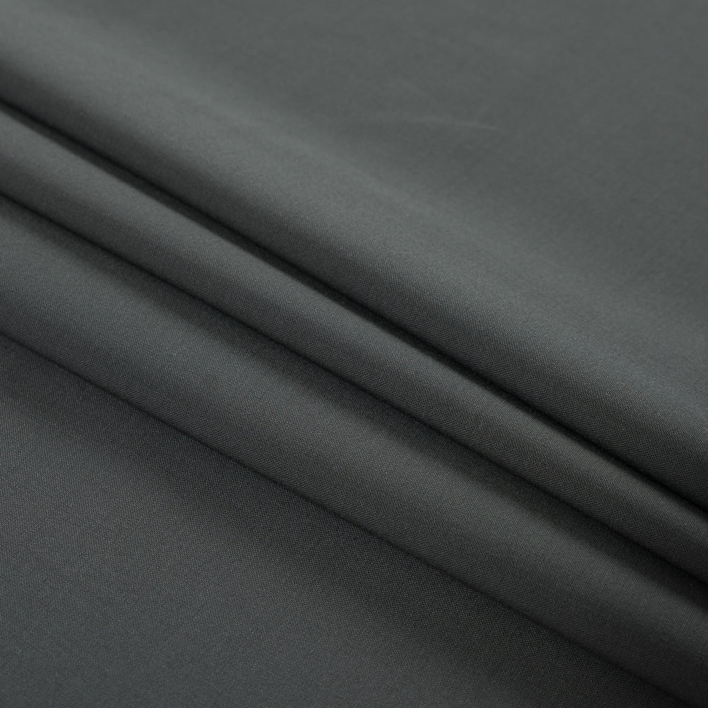 Dusty Olive Stretch Cotton and Polyester Woven Folded