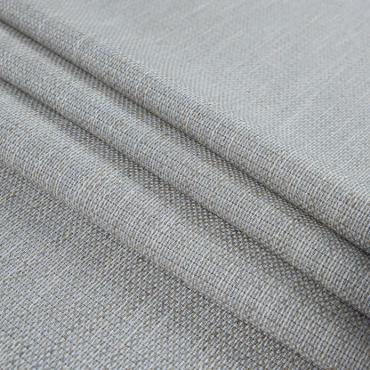 Glacier Gray and Silver Lining Cotton and Rayon Tweed - Folded