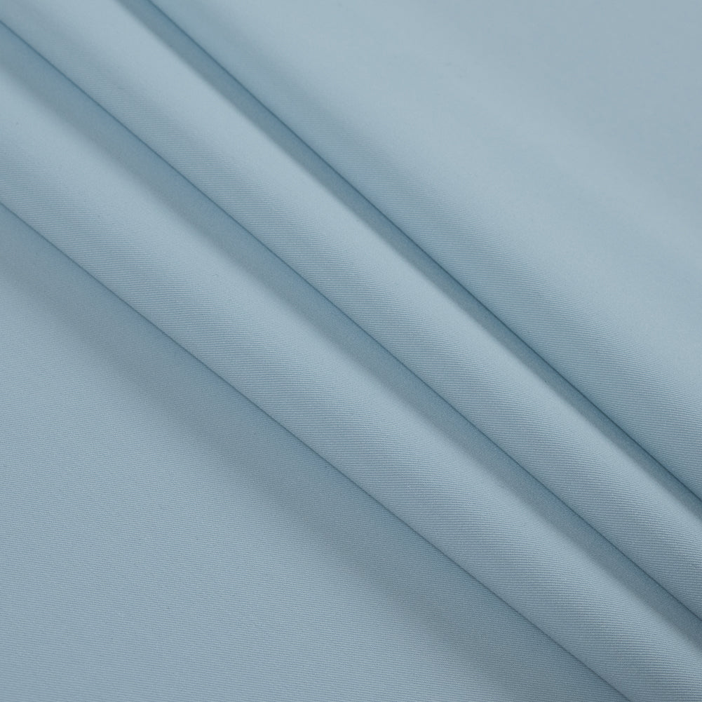 Wan Blue Stretch Polyester Twill - Folded