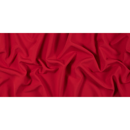 Fiery Red Stretch Polyester Double Cloth Full