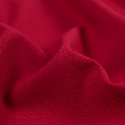 Chinese Red Stretch Blended Double Cloth - Detail