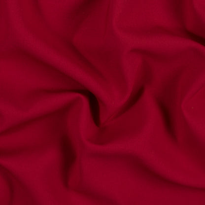 Chinese Red Stretch Blended Double Cloth