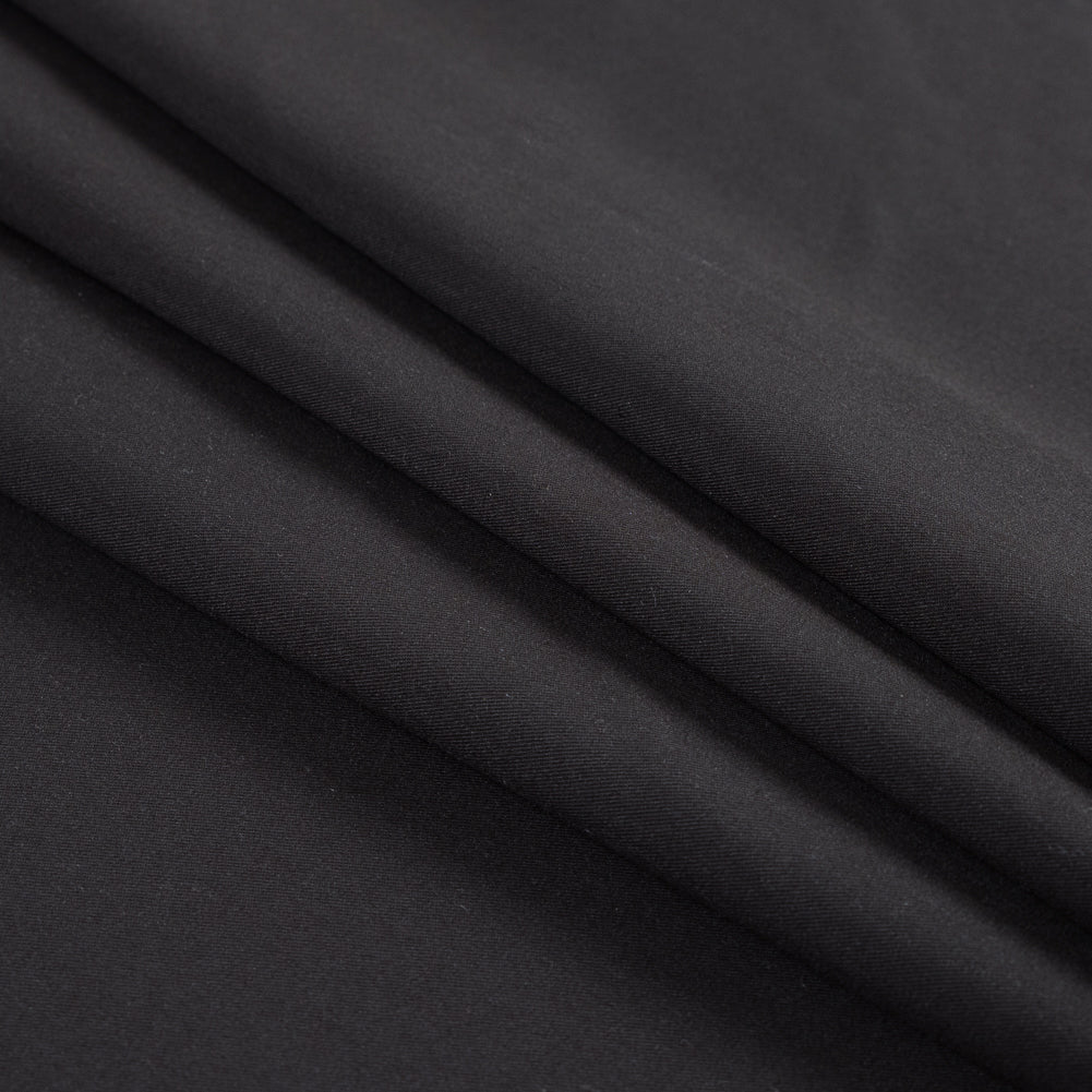 Coffeebean Stretch Polyester Twill Folded