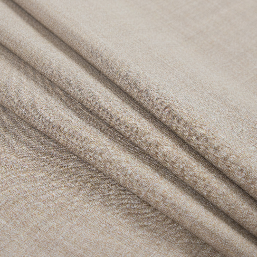 Heathered Candied Ginger Stretch Suiting Folded
