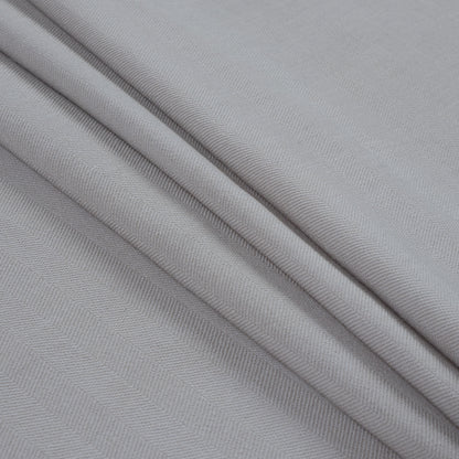 Armani Silver Cloud Herringbone Stretch Wool Woven Folded