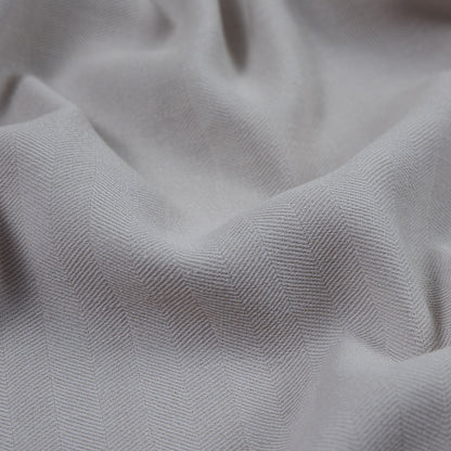 Armani Silver Cloud Herringbone Stretch Wool Woven Detail