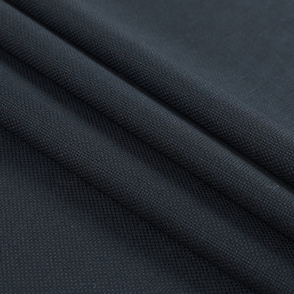 Armani Black Lightweight Worsted Wool Woven - Folded