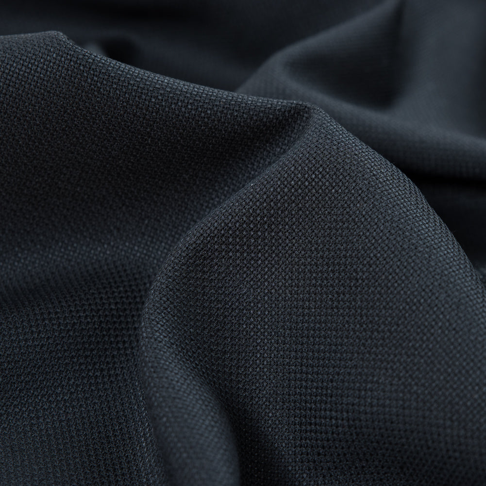 Armani Black Lightweight Worsted Wool Woven - Detail