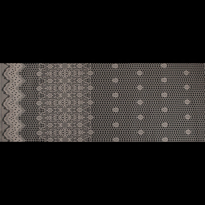 Famous NYC Designer Mojave Desert Crochet Lace with Scallop Border Design Full