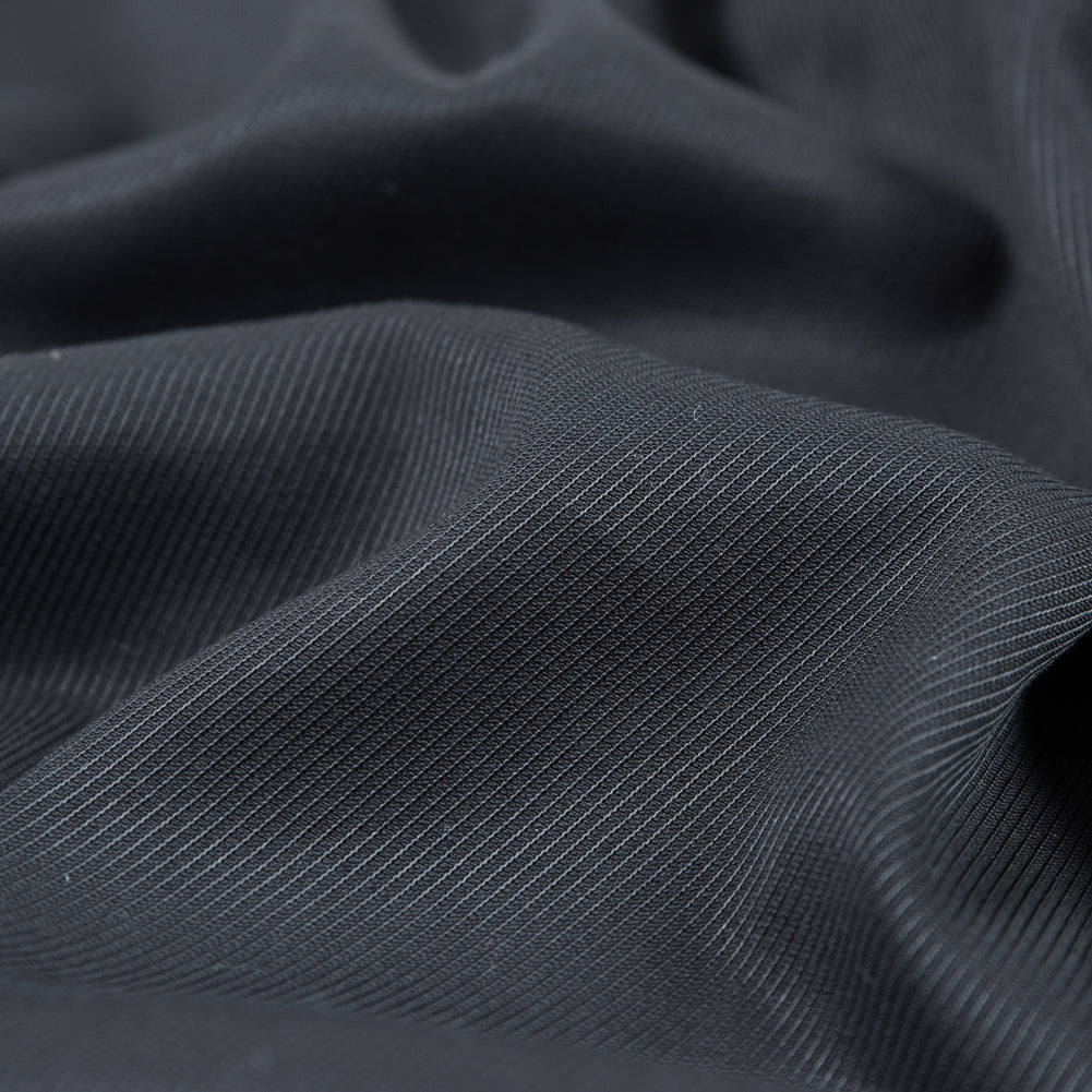 Armani Black Stretch Wool Twill Suiting Detail