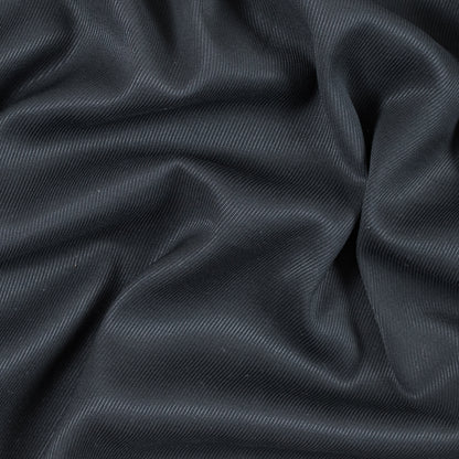 Armani Black Stretch Wool Twill Suiting