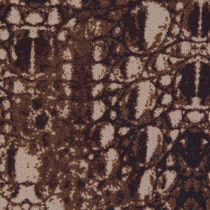 Toffee and Cornstalk Python Printed Double Faced Stretch Polyester Crepe Detail