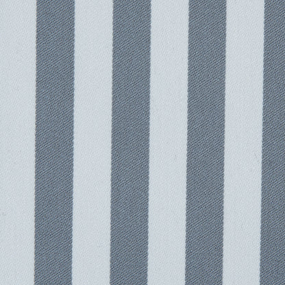 Wild Dove and White Bengal Striped Polyester Twill with Give - Full