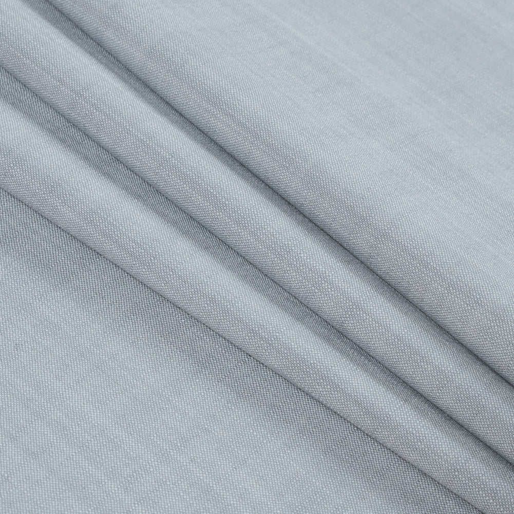 Glacier Gray Heathered Stretch Suiting - Folded