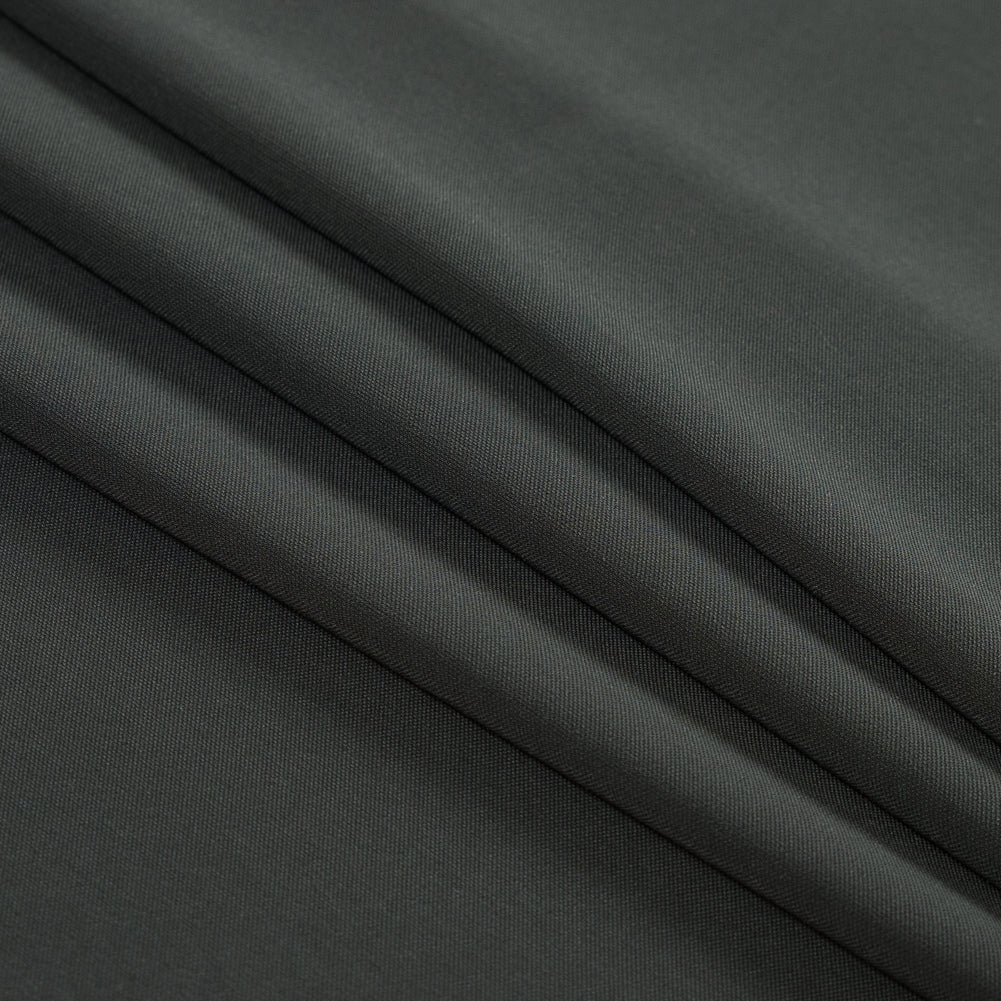 Forest Night Stretch Polyester Suiting Folded