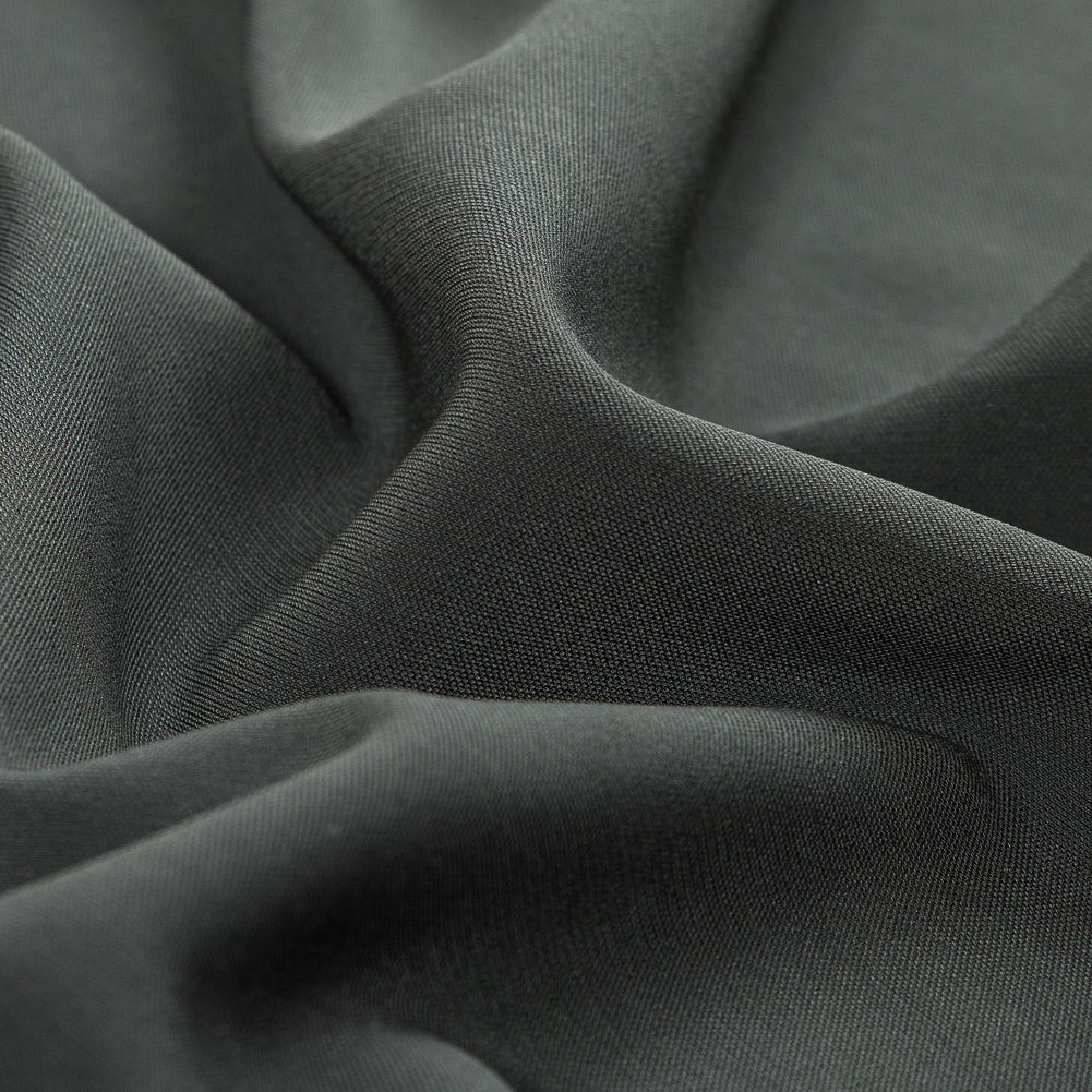 Forest Night Stretch Polyester Suiting Detail