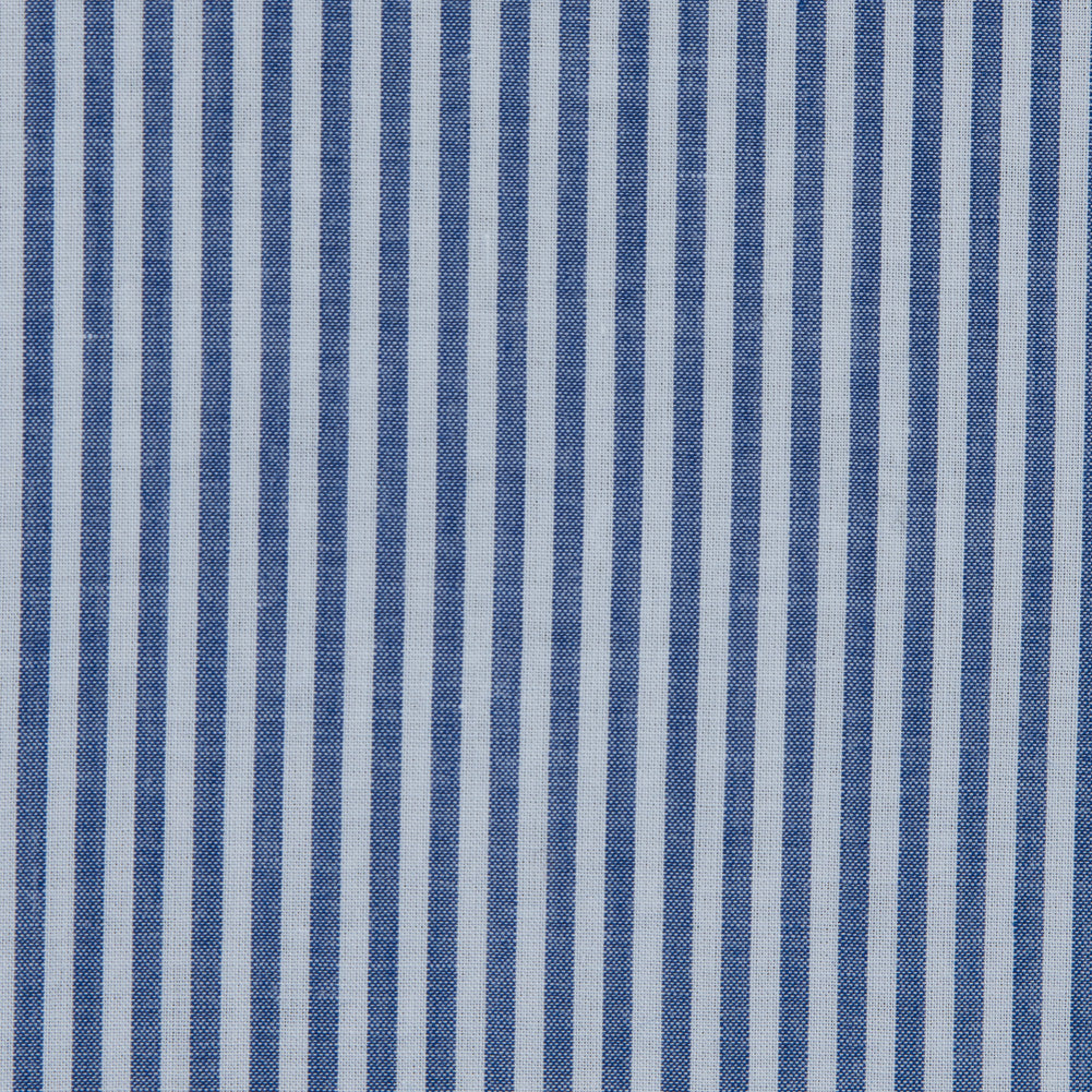 Rag &amp; Bone Blue and White Candy Striped Cotton Lawn - Detail