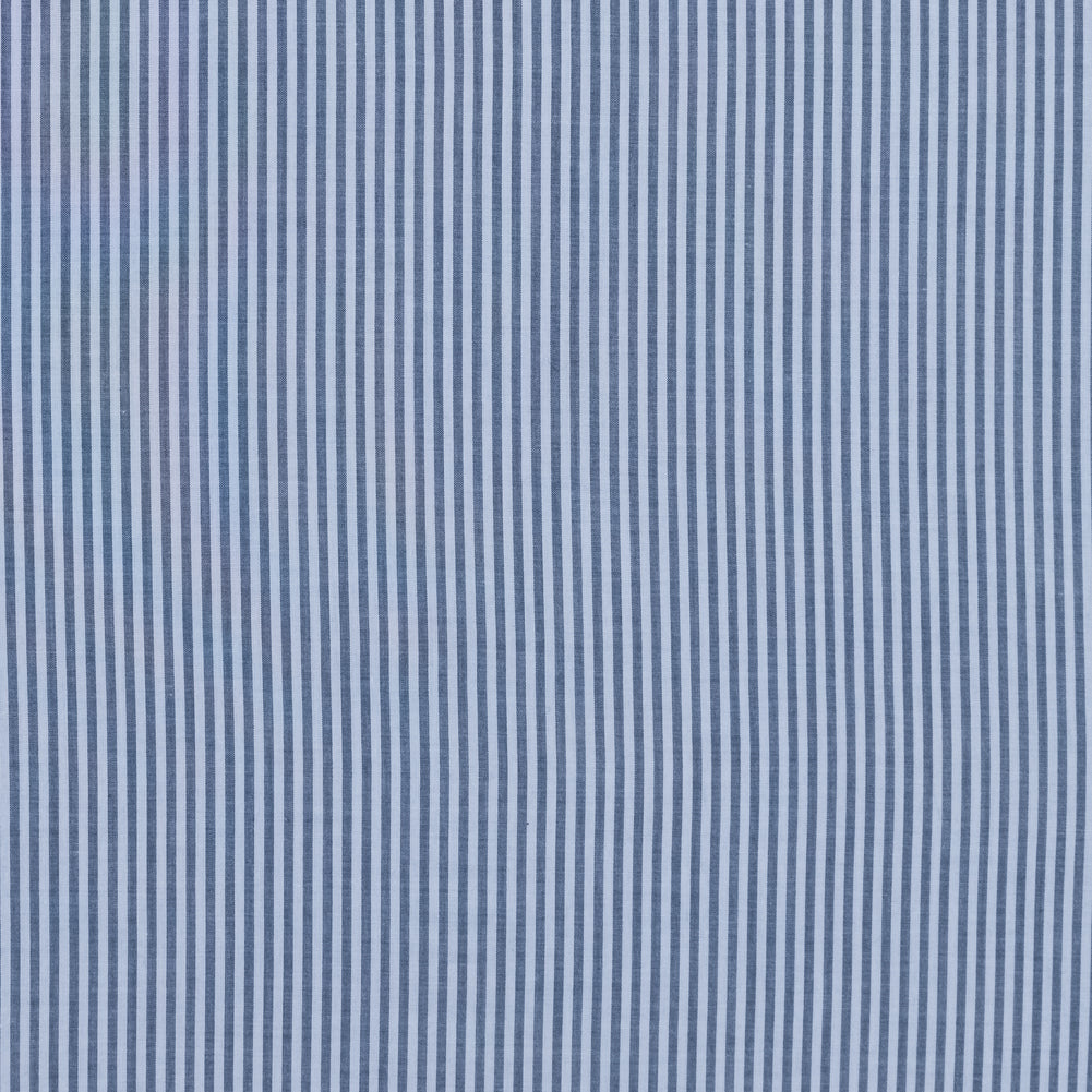 Rag &amp; Bone Blue and White Candy Striped Cotton Lawn