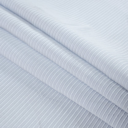 Glacier Gray Polyester Ottoman Folded