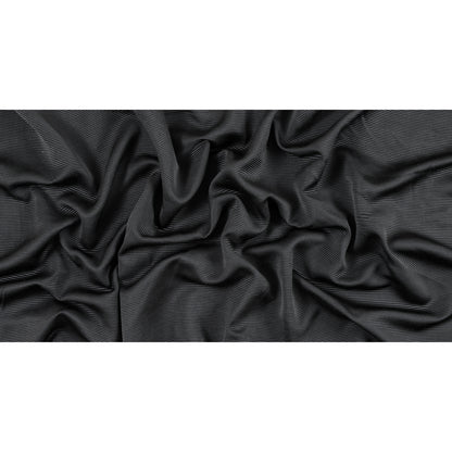 Black Luminous Polyester Ottoman Full