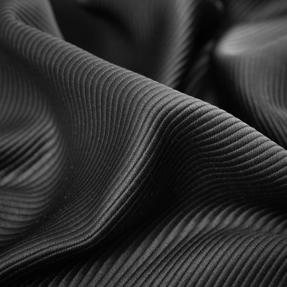 Black Polyester Ottoman - Detail