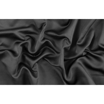 Black Polyester Ottoman - Full