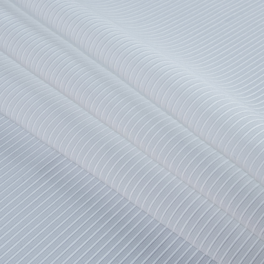 White Polyester Ottoman - Folded