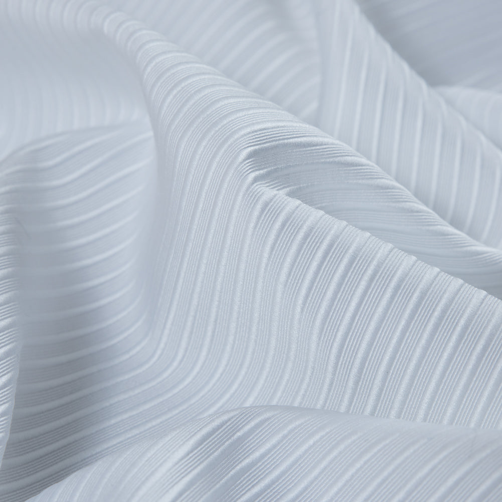 White Polyester Ottoman - Detail