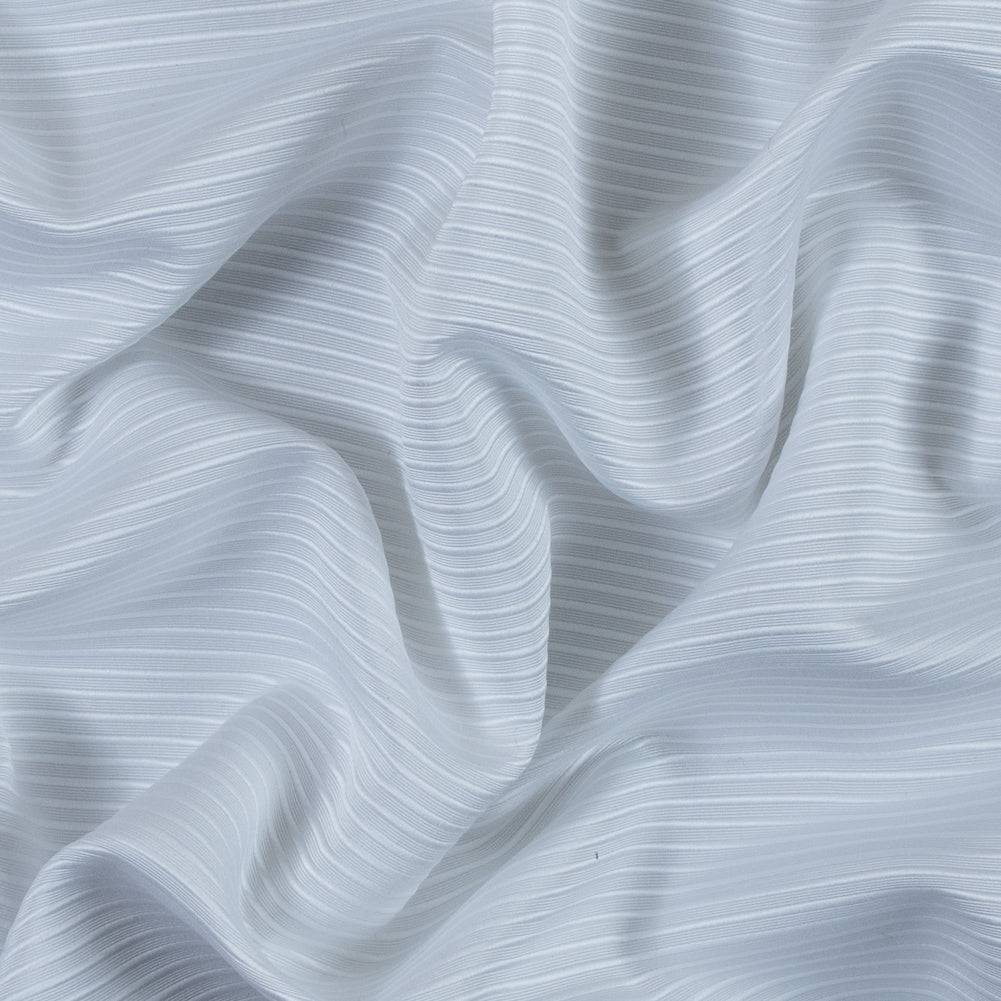 White Polyester Ottoman