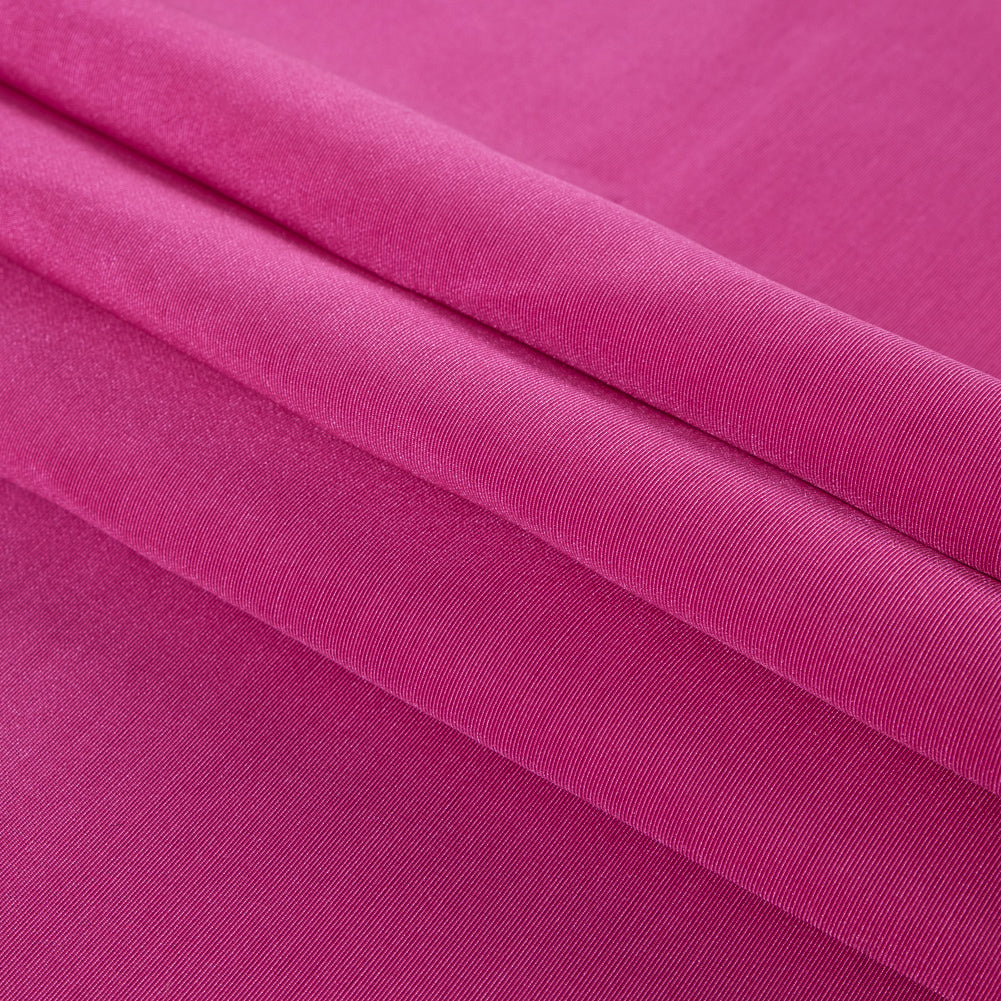 Magenta Polyester Faille Folded