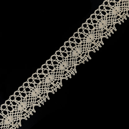 Natural Crochet Lace Trim - 2"