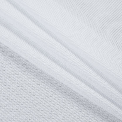 White Stretch Polyester Thermal Detail